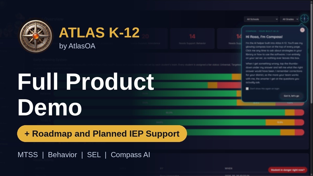 Atlas K-12 Full Product Demo title card